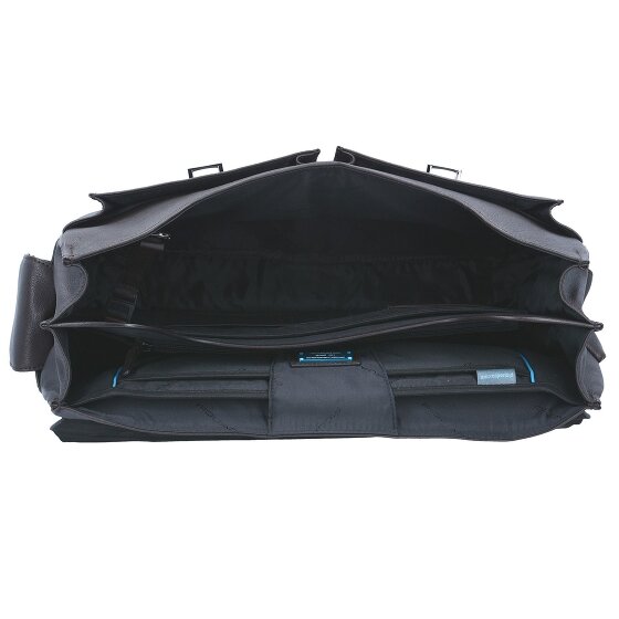 Piquadro Black Square Porte-documents en cuir 43 cm Compartiment pour ordinateur portable