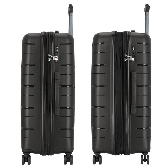 Polestream Strz by Asteroid 4 roulettes Trolley L 74 cm avec soufflet d'extension