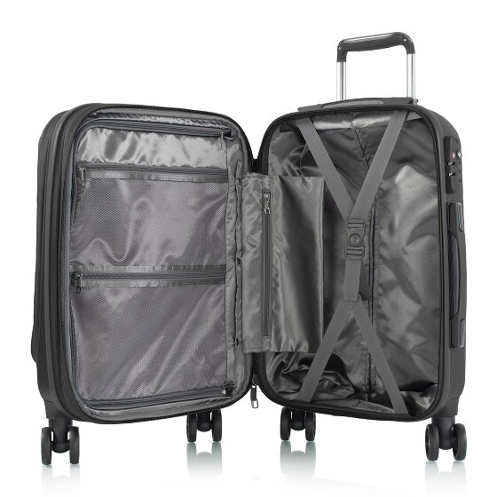 Heys Vantage 4 roulettes Trolley de cabine S 55 cm avec soufflet d'extension