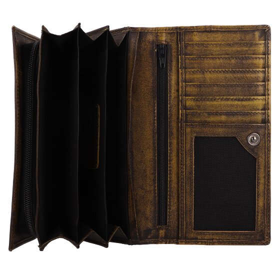 Greenburry Destressed Porte-monnaie Protection RFID Cuir 18.5 cm