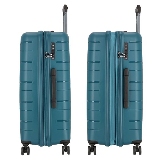Polestream Strz by Asteroid 4 roulettes Trolley L 74 cm avec soufflet d'extension