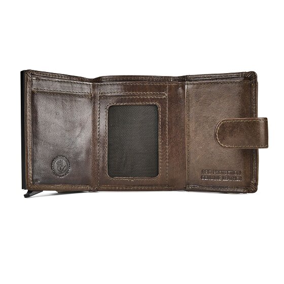 Greenburry Newport Porte-monnaie Protection RFID Cuir véritable 9.5 cm