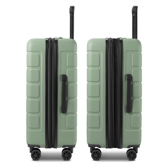 Saxoline Miami 4 roulettes Trolley M 65 cm avec soufflet d'extension