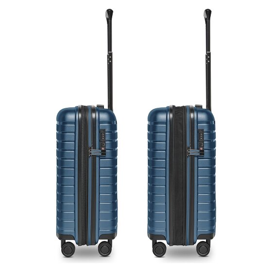 Pactastic Collection 04 THE CABIN + 4 roulettes Trolley de cabine S 55 cm avec soufflet d'extension