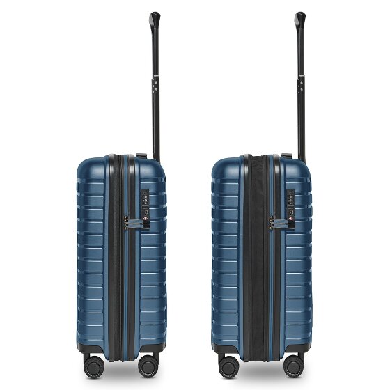 Pactastic Collection 04 THE CABIN + 4 roulettes Trolley de cabine S 55 cm avec soufflet d'extension