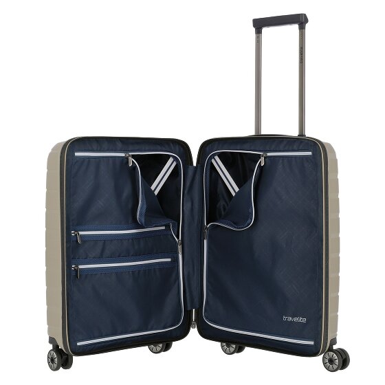 Travelite Air Base 4 roulettes Trolley de cabine 55 cm Compartiment pour ordinateur portable