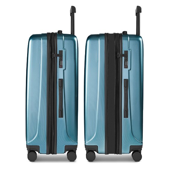 Police New York 4 roues Valise cabine L 72 cm avec soufflet d'extension