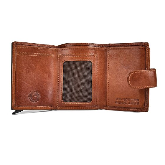 Greenburry Newport Porte-monnaie Protection RFID Cuir véritable 9.5 cm