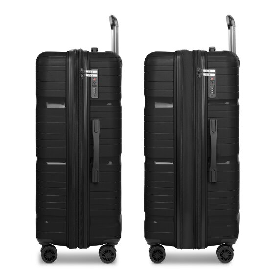 d&n Travel Line 4300-Plus 4 roulettes Trolley L 76 cm avec soufflet d'extension
