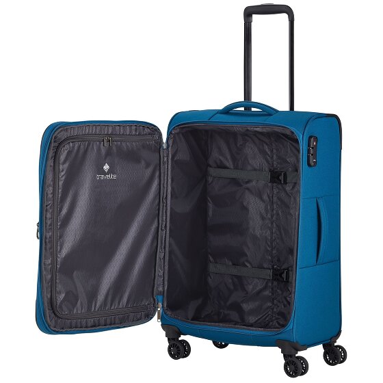 Travelite Chios 4 roulettes Trolley 67 cm avec soufflet d'extension