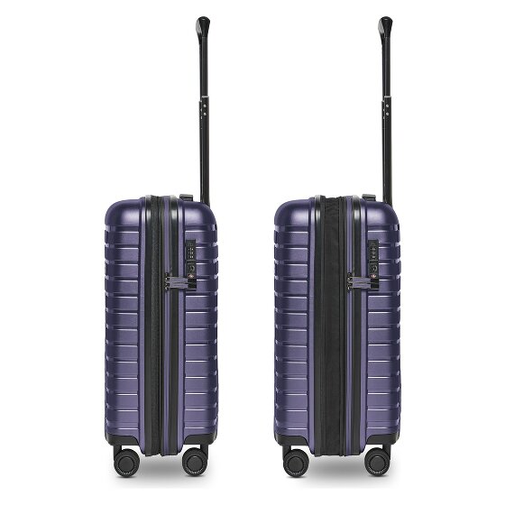 Pactastic Collection 04 THE CABIN + 4 roues Valise cabine S 55 cm avec soufflet d'extension