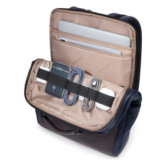 Piquadro Harper Sac à dos professionnel Cuir 42 cm Compartiment pour ordinateur portable