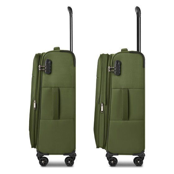 Stratic taska 4 roues Set de valises 3 pièces avec soufflet d'extension