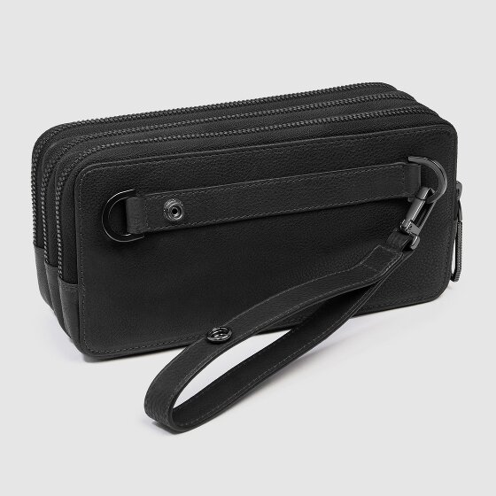 Piquadro Cronus Trousse de toilette Cuir véritable 19.5 cm