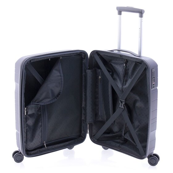 Gladiator 3800 4 roulettes Trolley de cabine 55 cm avec soufflet d'extension