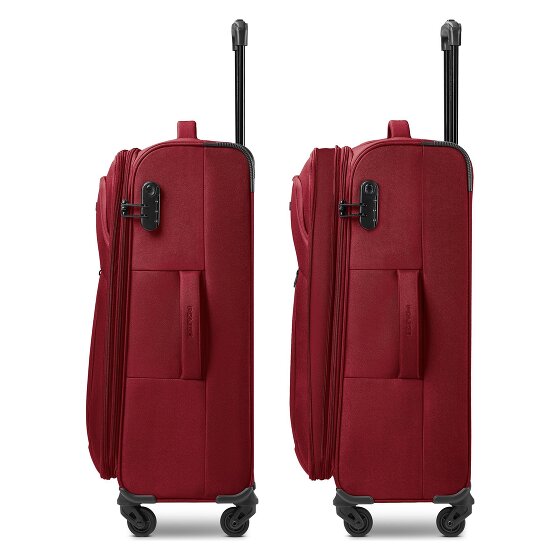 Police San Francisco 4 roues Set de valises 3 pièces avec soufflet d'extension