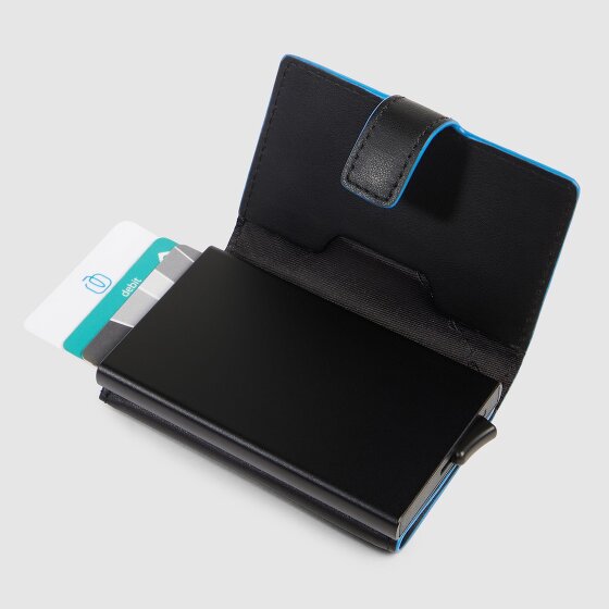 Piquadro Atlas Étui pour cartes de crédit Protection RFID Cuir 10 cm