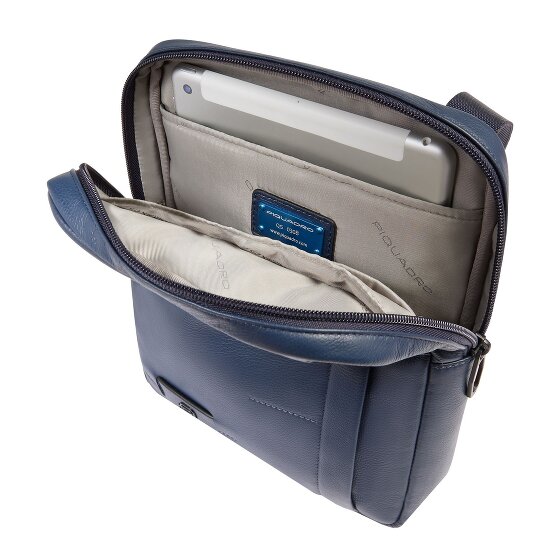 Piquadro Russel Sac à bandoulière Cuir véritable 27 cm