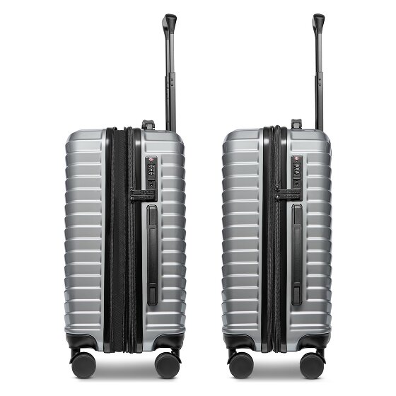 Redolz Essentials 18 4 roulettes Trolley de cabine 55 cm avec soufflet d'extension