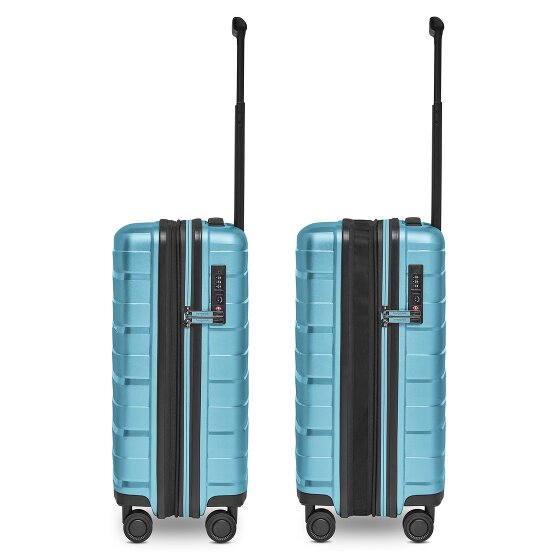 Bergpfeil Travel 4 roues Valise cabine S 55 cm avec soufflet d'extension