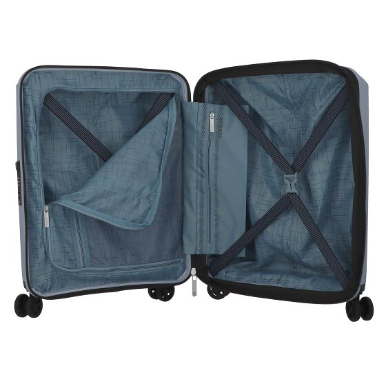 American Tourister AeroStep 4 roulettes Trolley de cabine 55 cm avec soufflet d'extension