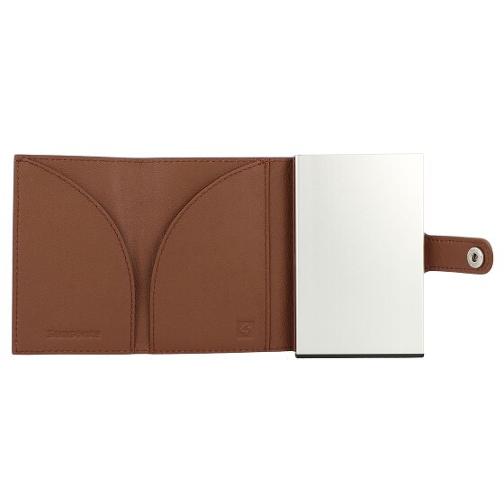 Samsonite Étui pour cartes de crédit Alu Fit RFID en cuir 6,5 cm