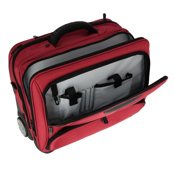 Dermata 2 roulettes Trolley d'affaires 41 cm Compartiment pour ordinateur portable