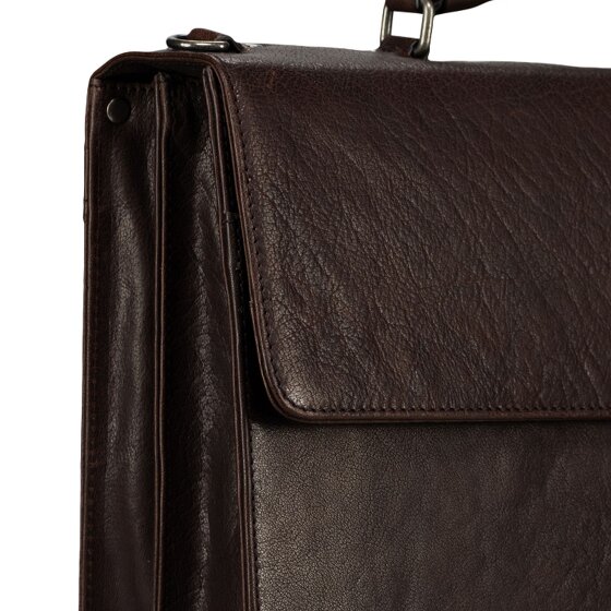 Jost Glasgow Attaché-case Protection RFID Cuir véritable 40 cm Compartiment ordinateur