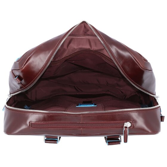 Piquadro Blue Square 2 roues Valise business Cuir véritable 36 cm Compartiment ordinateur