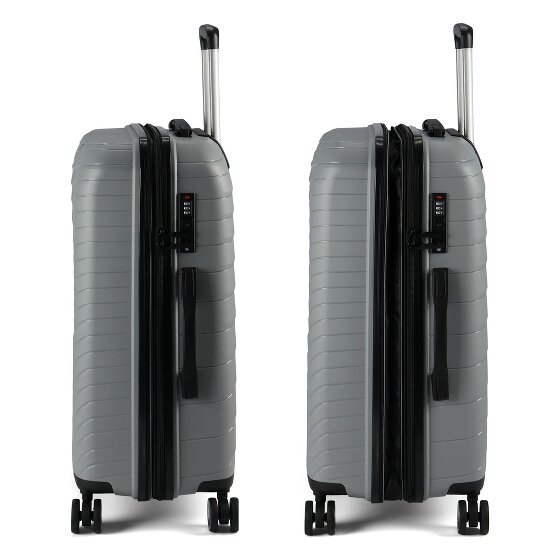 Benzi 5808 4 roulettes Set de valises 3 pièces avec soufflet d'extension