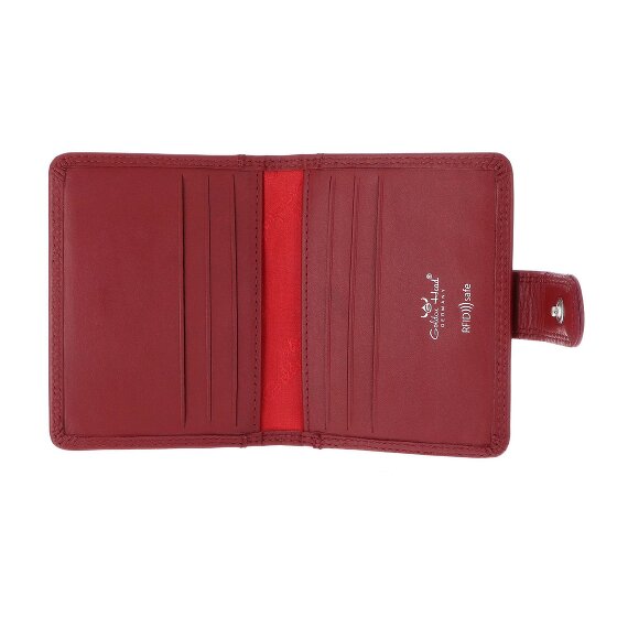 Golden Head Polo Étui pour cartes de crédit Protection RFID Cuir véritable 8 cm
