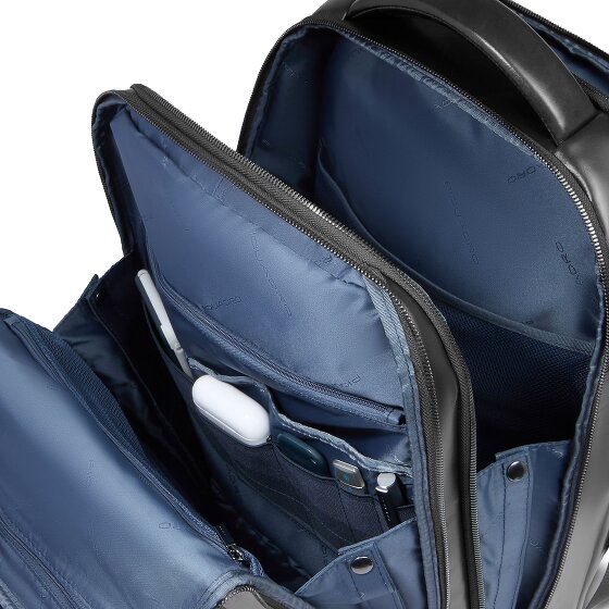 Piquadro Blue Square Daypack Cuir 42 cm Compartiment pour ordinateur portable