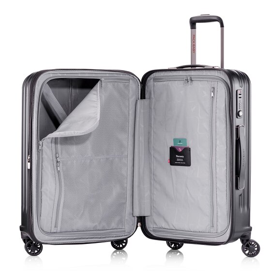Pack Easy Genius 4 roulettes Trolley M 66 cm avec soufflet d'extension