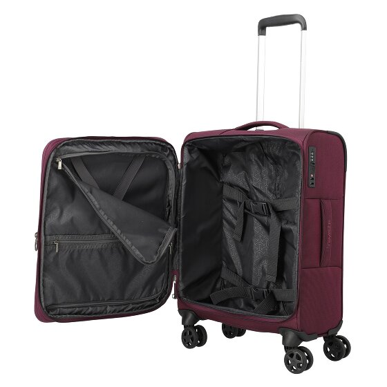 Travelite Cubis 4 roues Valise cabine S 55 cm avec soufflet d'extension