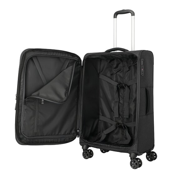Travelite Kick Off 4 roues Valise cabine M 67 cm avec soufflet d'extension