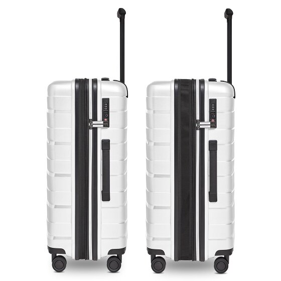 Bergpfeil Travel Set de valises à 4 roulettes 3 pièces avec soufflet extensible