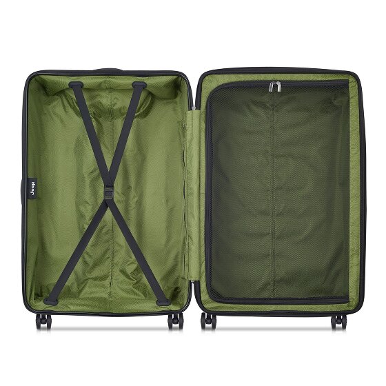 Jeep JH004C 4 roulettes Trolley 80 cm avec soufflet d'extension