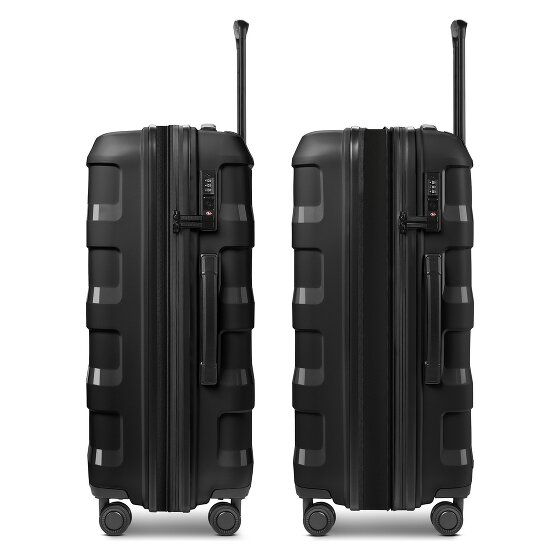Redolz Pro PP 4 roues Valise cabine 66 cm '"avec soufflet d''extension"'