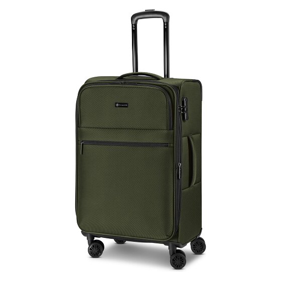 bugatti Valencia Soft 4 roues Set de valises 3 pièces avec soufflet d'extension