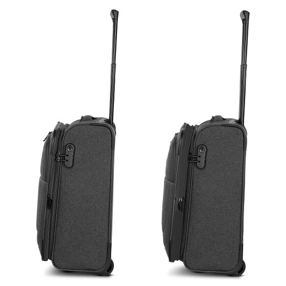 Redolz Essentials 12 2 roues Valise cabine S 55 cm avec soufflet d'extension