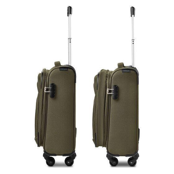 Wenger Beaumont 4 roulettes Trolley de cabine S 54 cm avec soufflet d'extension