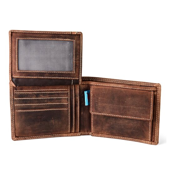 Jack Kinsky Baltimore 101 Porte-monnaie Protection RFID Cuir 13 cm