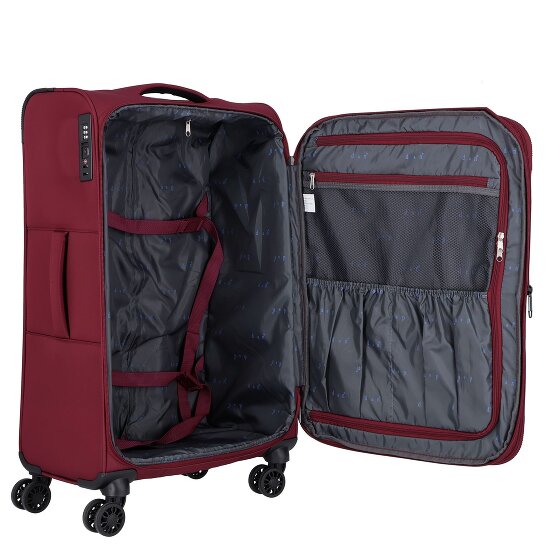 d&n Travel Line 9504 4 roulettes Set de valises 3 pièces avec soufflet d'extension
