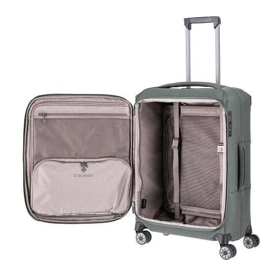 Travelite Priima 4 roulettes Trolley 68 cm avec soufflet d'extension