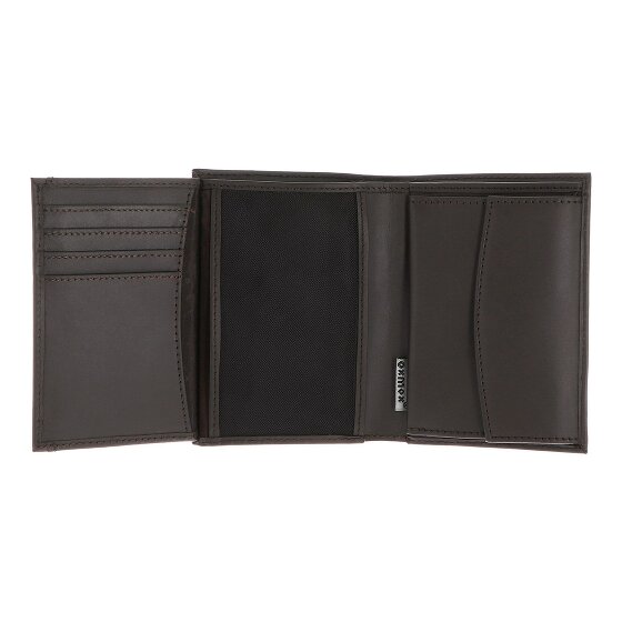 oxmox Leather Porte-monnaie Protection RFID Cuir véritable 10 cm