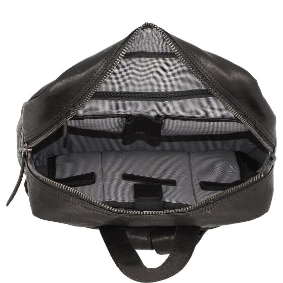 Spikes & Sparrow Bronco Sac à dos en cuir 34 cm Compartiment pour ordinateur portable