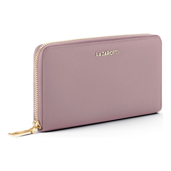 Lazarotti Bologna Leather XL Porte-monnaie zip-around en cuir 19 cm