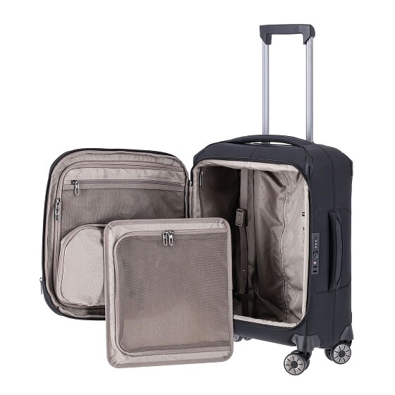 Travelite Priima 4 roulettes Trolley de cabine 55 cm avec soufflet d'extension