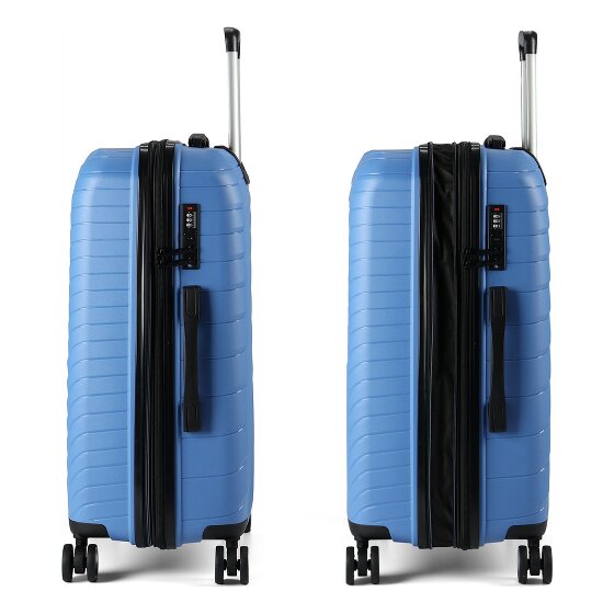 Benzi 5808 4 roulettes Set de valises 3 pièces avec soufflet d'extension
