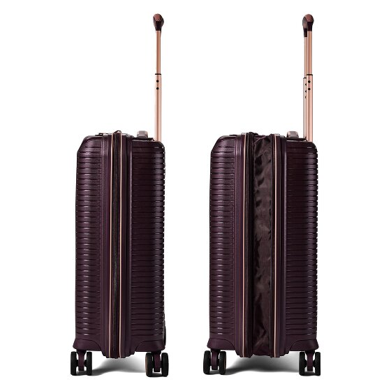 Polestream Paris 4 roulettes Trolley de cabine 55 cm avec soufflet d'extension